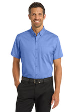 Load image into Gallery viewer, Port Authority ®  Short Sleeve SuperPro ™  Twill Shirt. S664
