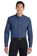 Load image into Gallery viewer, Port Authority ®  Tall Crosshatch Easy Care Shirt. TLS640
