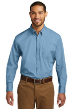 Load image into Gallery viewer, Port Authority ®  Long Sleeve Carefree Poplin Shirt. W100
