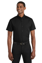 Load image into Gallery viewer, Port Authority ®  Short Sleeve Carefree Poplin Shirt. W101
