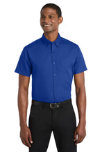 Load image into Gallery viewer, Port Authority ®  Short Sleeve Carefree Poplin Shirt. W101
