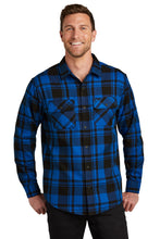 Load image into Gallery viewer, Port Authority ®  Plaid Flannel Shirt. W668
