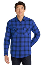 Load image into Gallery viewer, Port Authority ®  Plaid Flannel Shirt. W668
