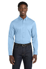 Load image into Gallery viewer, Port Authority ®  Long Sleeve SuperPro React ™  Twill Shirt. W808
