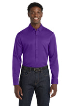 Load image into Gallery viewer, Port Authority ®  Long Sleeve SuperPro React ™  Twill Shirt. W808
