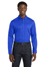 Load image into Gallery viewer, Port Authority ®  Long Sleeve SuperPro React ™  Twill Shirt. W808

