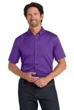 Load image into Gallery viewer, Port Authority ®  Short Sleeve SuperPro React ™  Twill Shirt. W809
