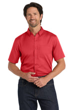 Load image into Gallery viewer, Port Authority ®  Short Sleeve SuperPro React ™  Twill Shirt. W809
