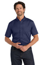 Load image into Gallery viewer, Port Authority ®  Short Sleeve SuperPro React ™  Twill Shirt. W809
