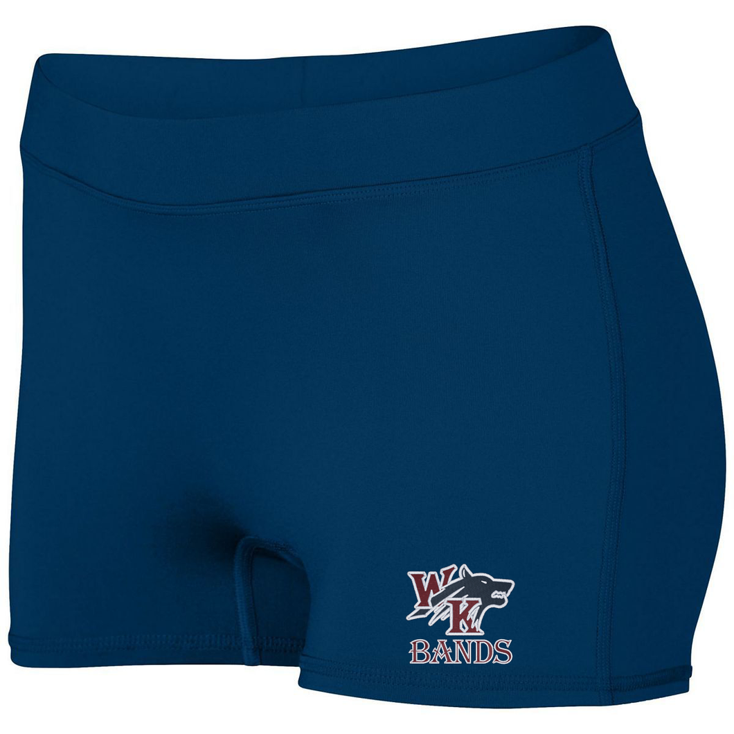 White Knoll Embroidered Logo Spandex Short 2.5