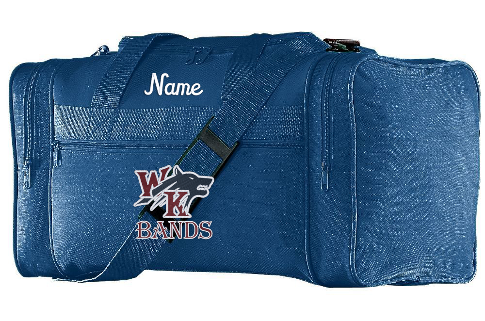 White Knoll Duffle Bag w/ logo & name embroidery