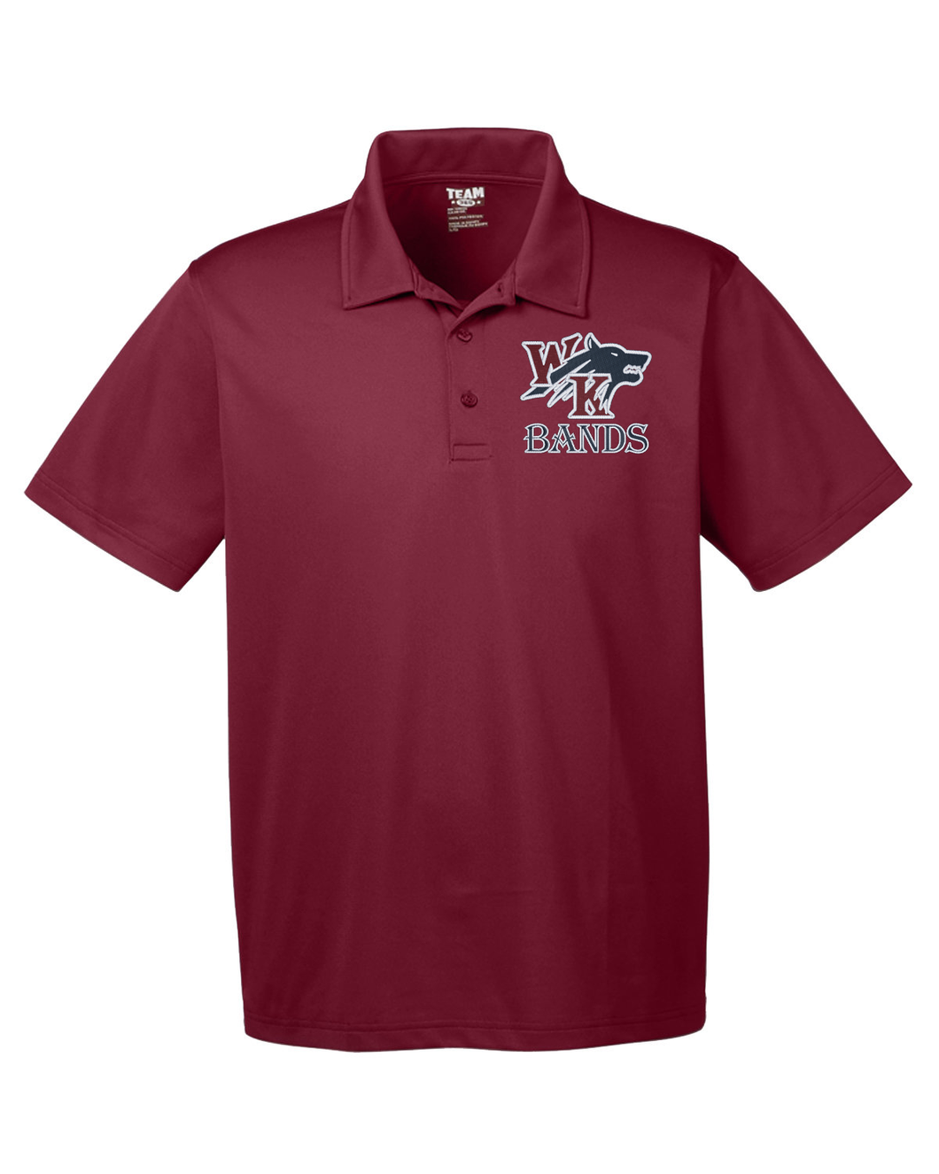 White Knoll Embroidered Band Polo
