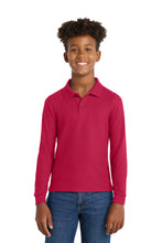 Load image into Gallery viewer, Port Authority ®  Youth Long Sleeve Silk Touch™ Polo.  Y500LS
