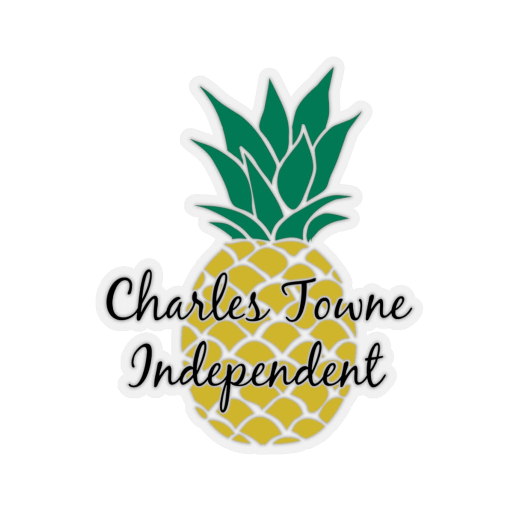 Charles Towne Independent Green & Gold Kiss-Cut Stickers