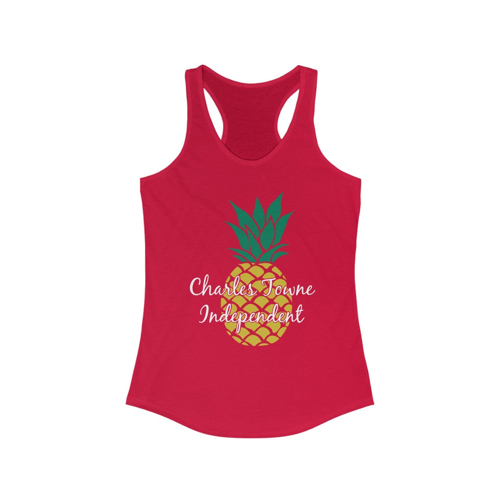 Charles Towne Independent Green & Gold Women's Ideal Racerback Tank