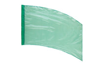 Load image into Gallery viewer, Solid Crystal Clear Lamé Curved Rectangular Flags
