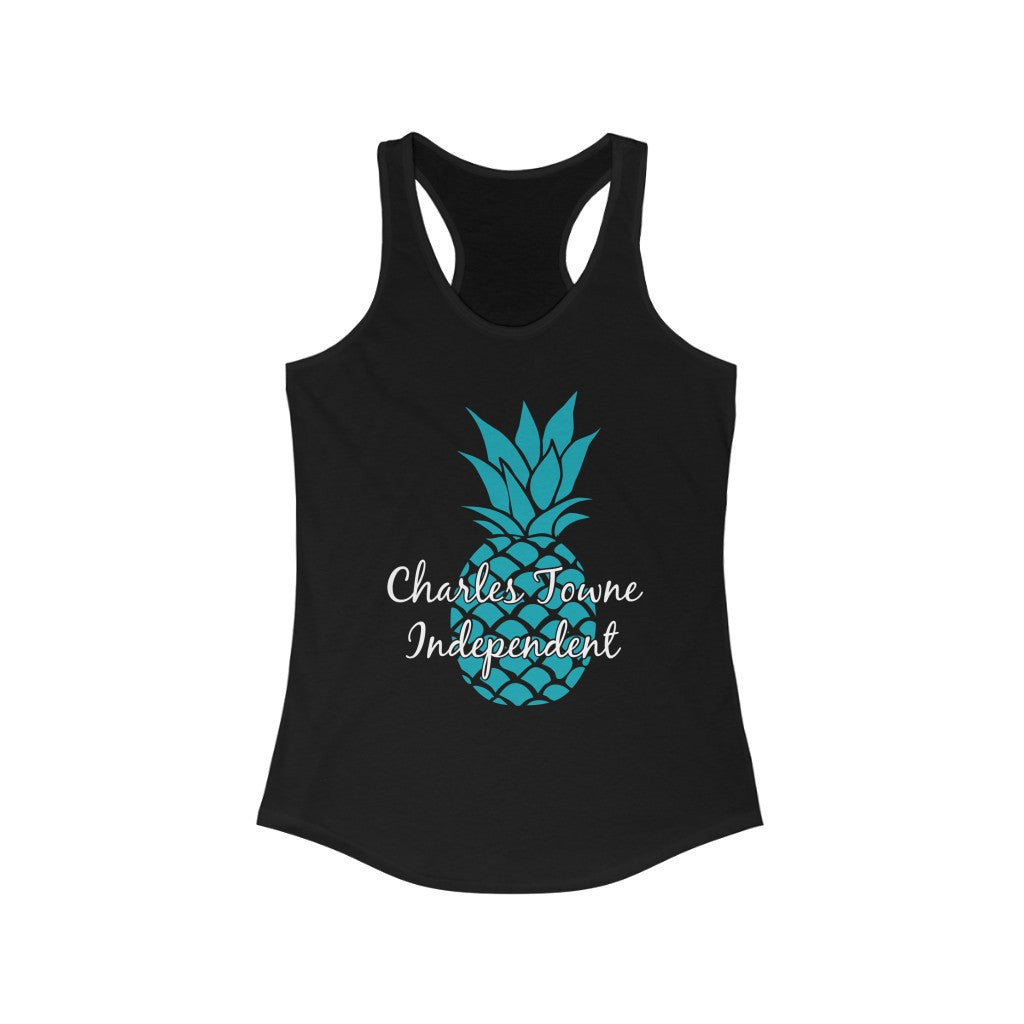 Charles Towne Independent Teal Women's Ideal Racerback Tank