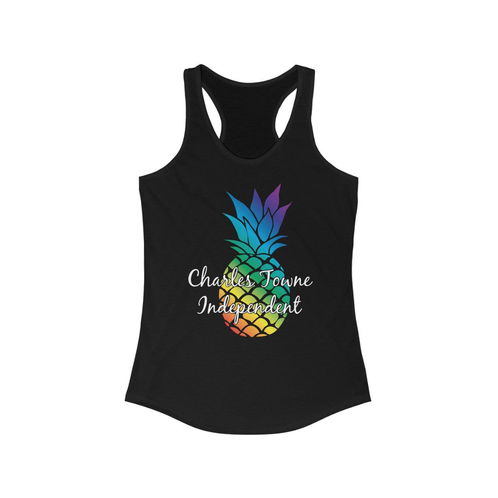 Charles Towne Independent Rainbow Women's Ideal Racerback Tank