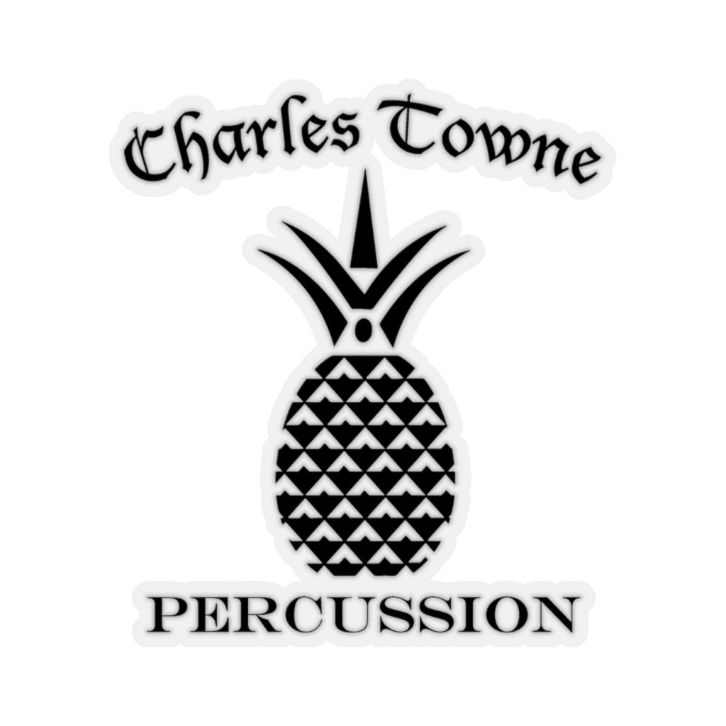 Charles Towne Percussion BLACK Kiss-Cut Stickers