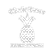 Load image into Gallery viewer, Charles Towne Percussion WHITE Kiss-Cut Stickers
