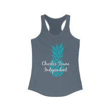 Load image into Gallery viewer, Charles Towne Independent Teal Women&#39;s Ideal Racerback Tank
