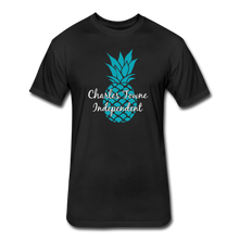Load image into Gallery viewer, Charles Towne Independent Teal Fitted Cotton/Poly T-Shirt by Next Level - black
