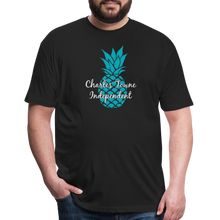 Load image into Gallery viewer, Charles Towne Independent Teal Fitted Cotton/Poly T-Shirt by Next Level - black
